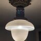 Chandelier Old Art Deco Ceiling Lamp Vintage Lamp Opaline circa 1930