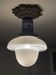 Chandelier Old Art Deco Ceiling Lamp Vintage Lamp Opaline circa 1930