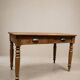 Antique farmhouse table in solid oak – Art Deco handles
