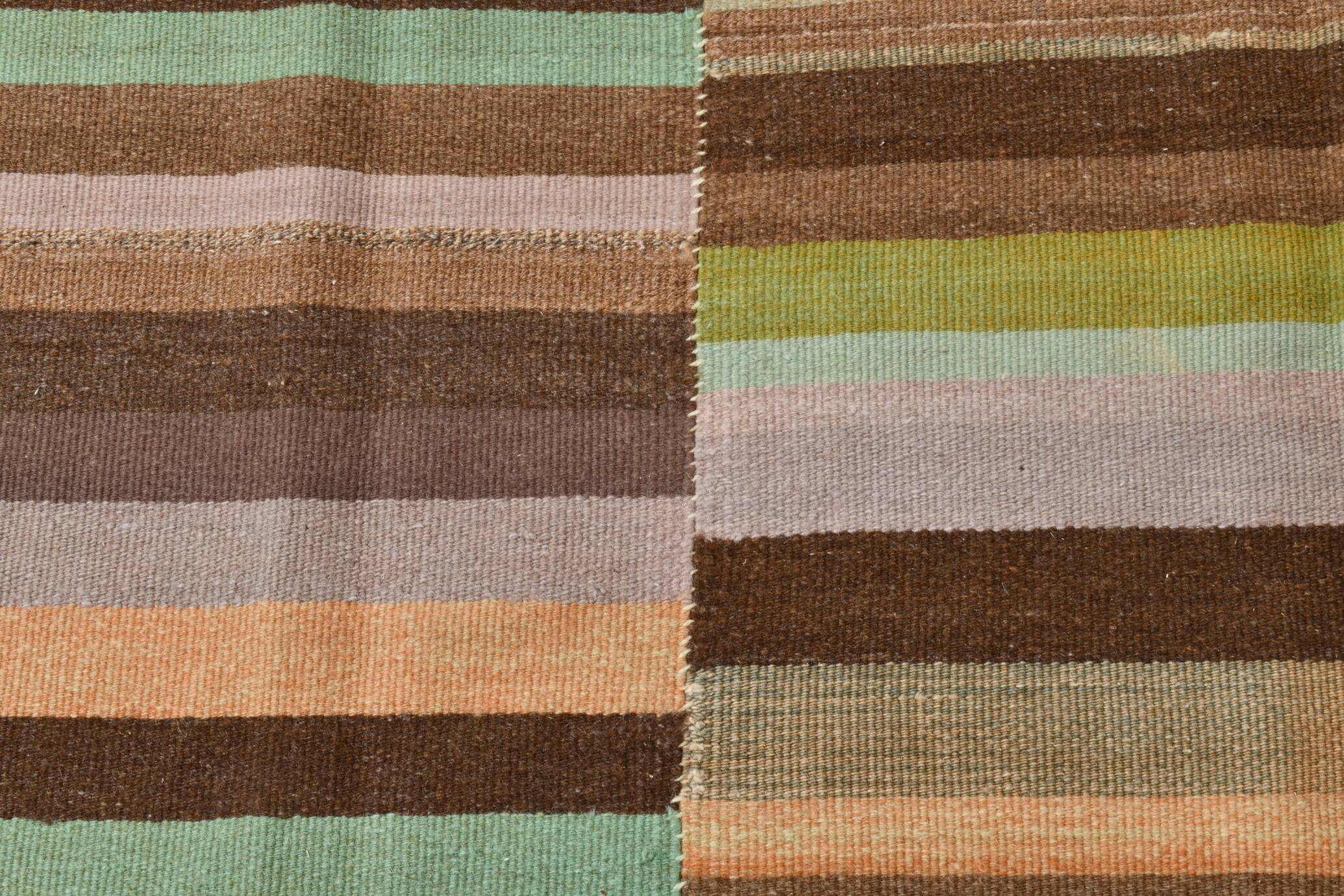 7x10 Soft Color Pastel Brown Vintage Rug, 210x291Cm SK 2356