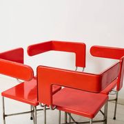 Chaises asymétriques (4), post-moderne, Italie, 1980s