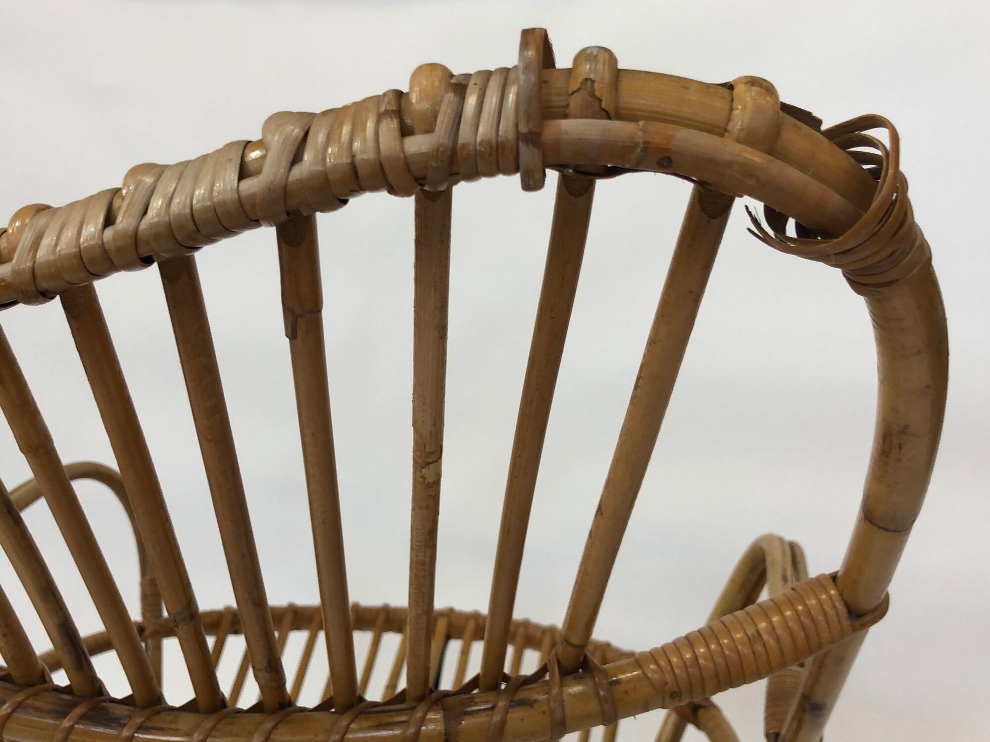 Rattan armchair by Rohe Noordwolde, 1960, Netherlands