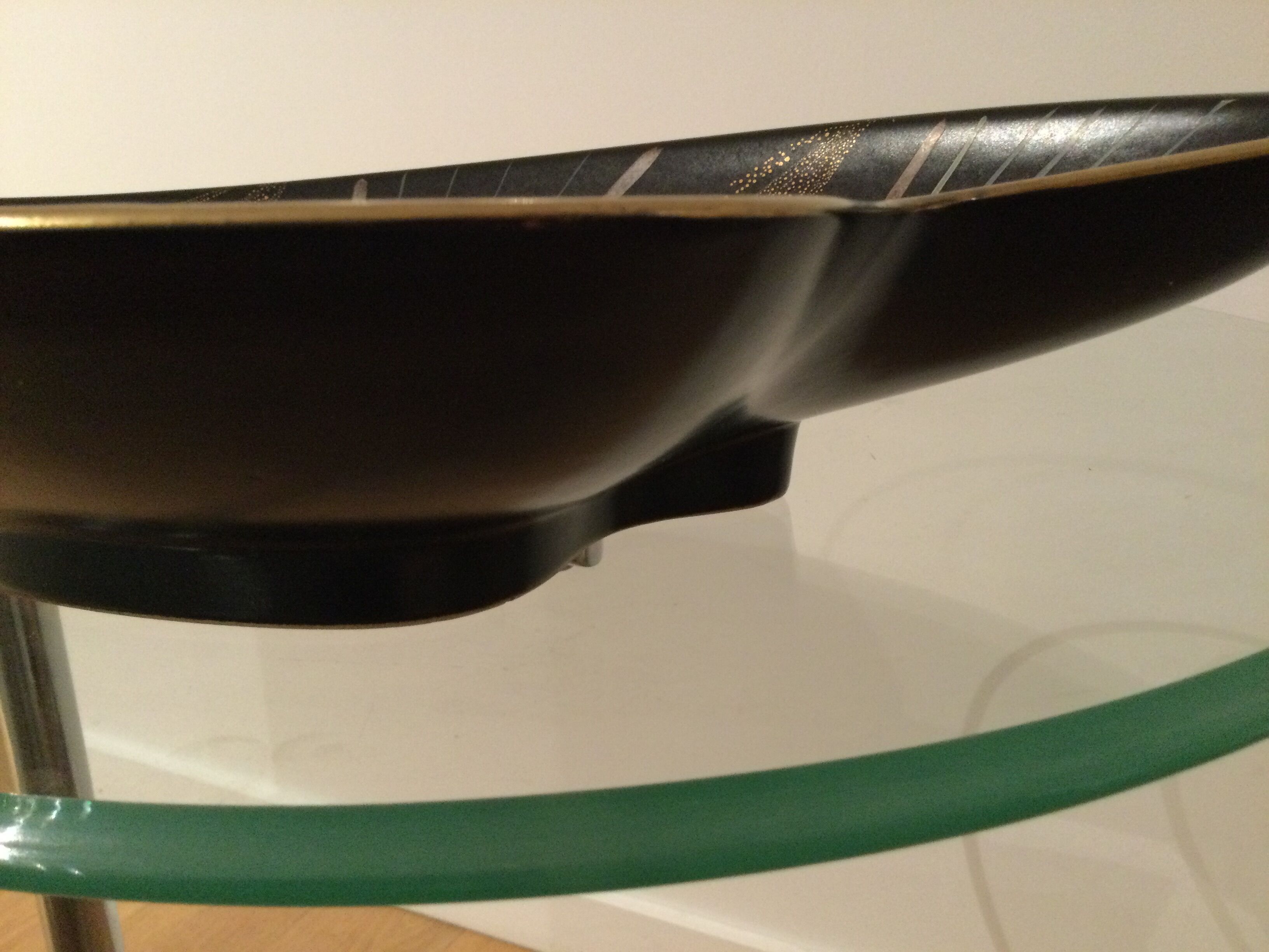 Cut or empty vintage earthenware pocket