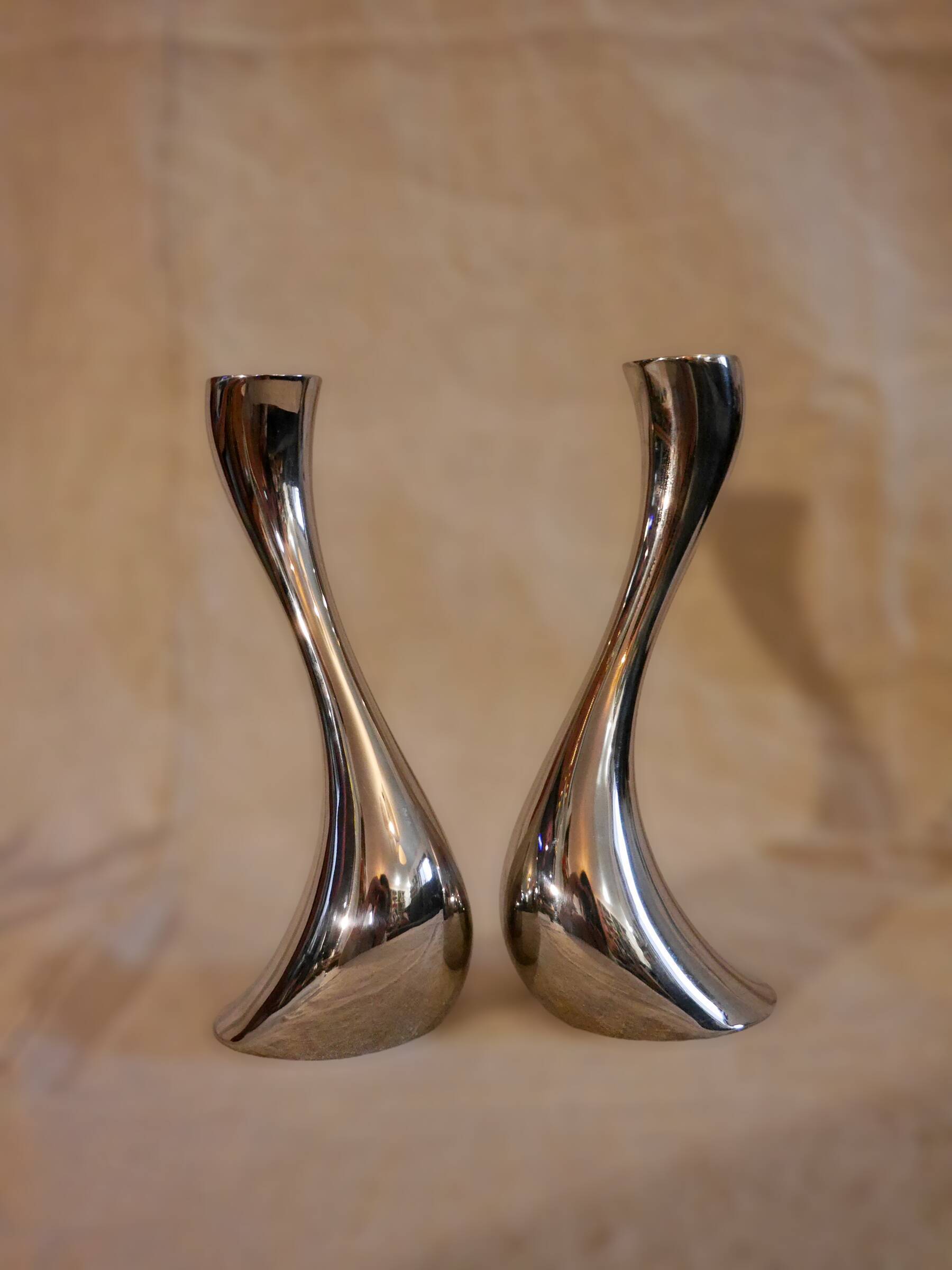 Pair of Georg Jensen candlesticks