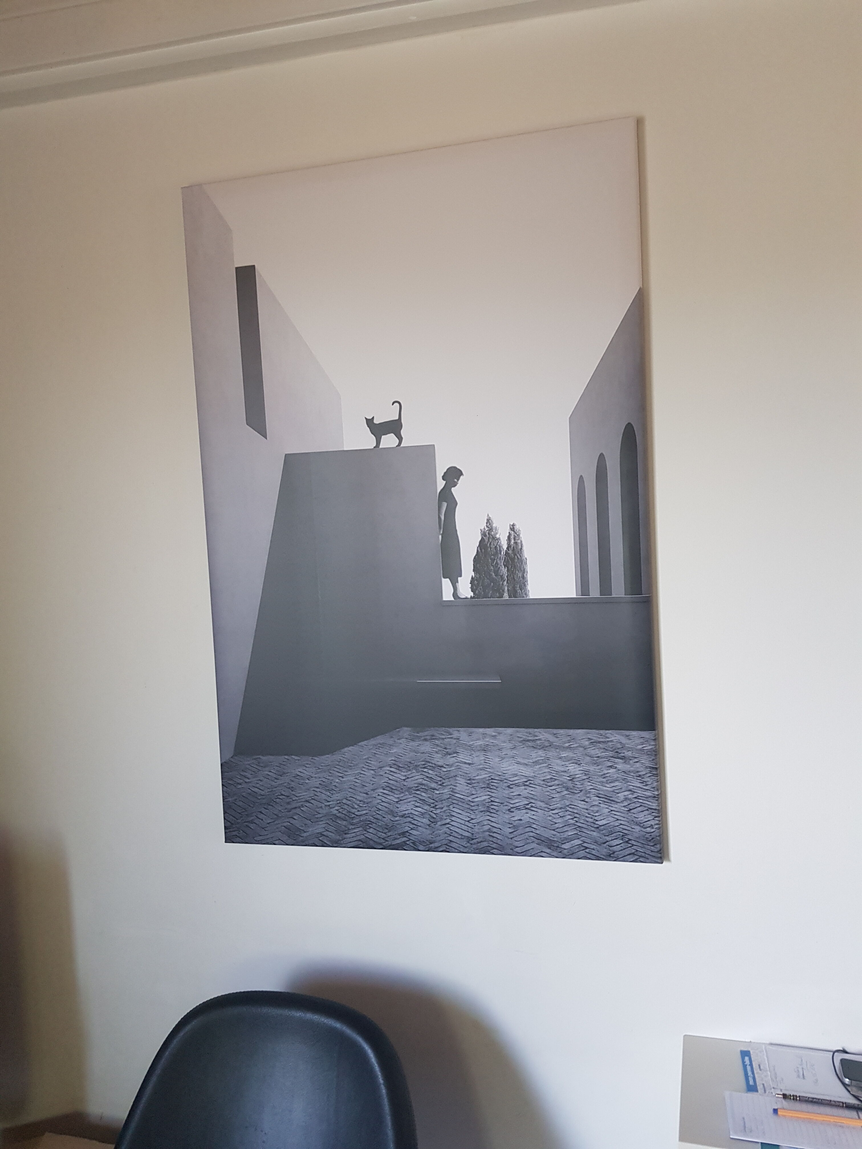 Squirted on canvas by the artist Mr Strange