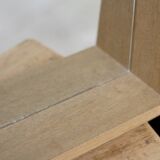 1980s mirror in beech of very fine craftsmanship.