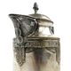 Art Nouveau oil jug, silver-plated brass, pewter, Germany, early 20th century