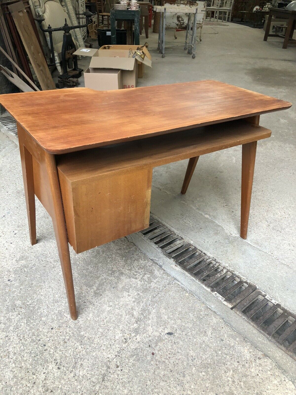 Office foot compass 1950 beech veneer