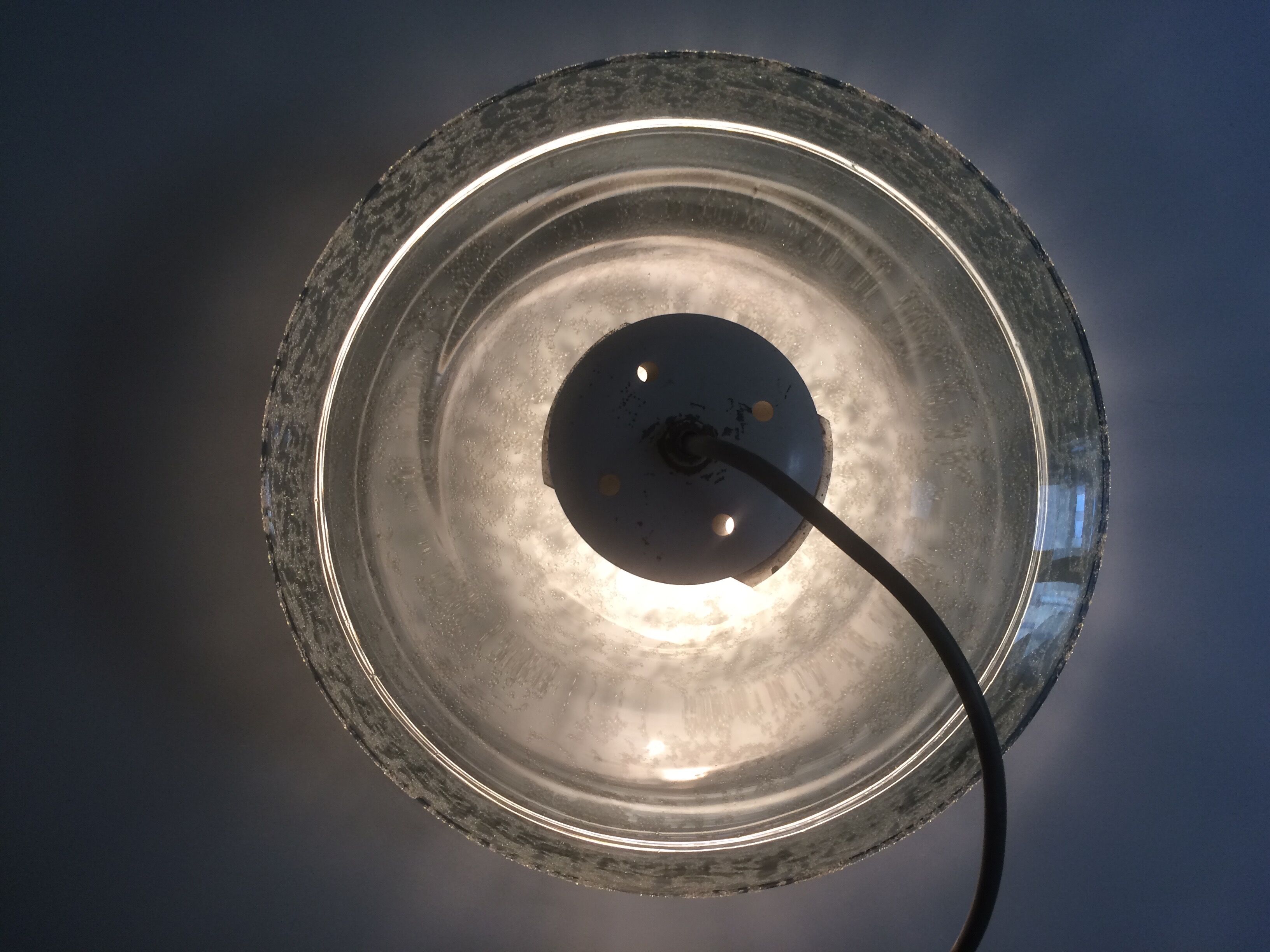 Smoked glass suspension 70s