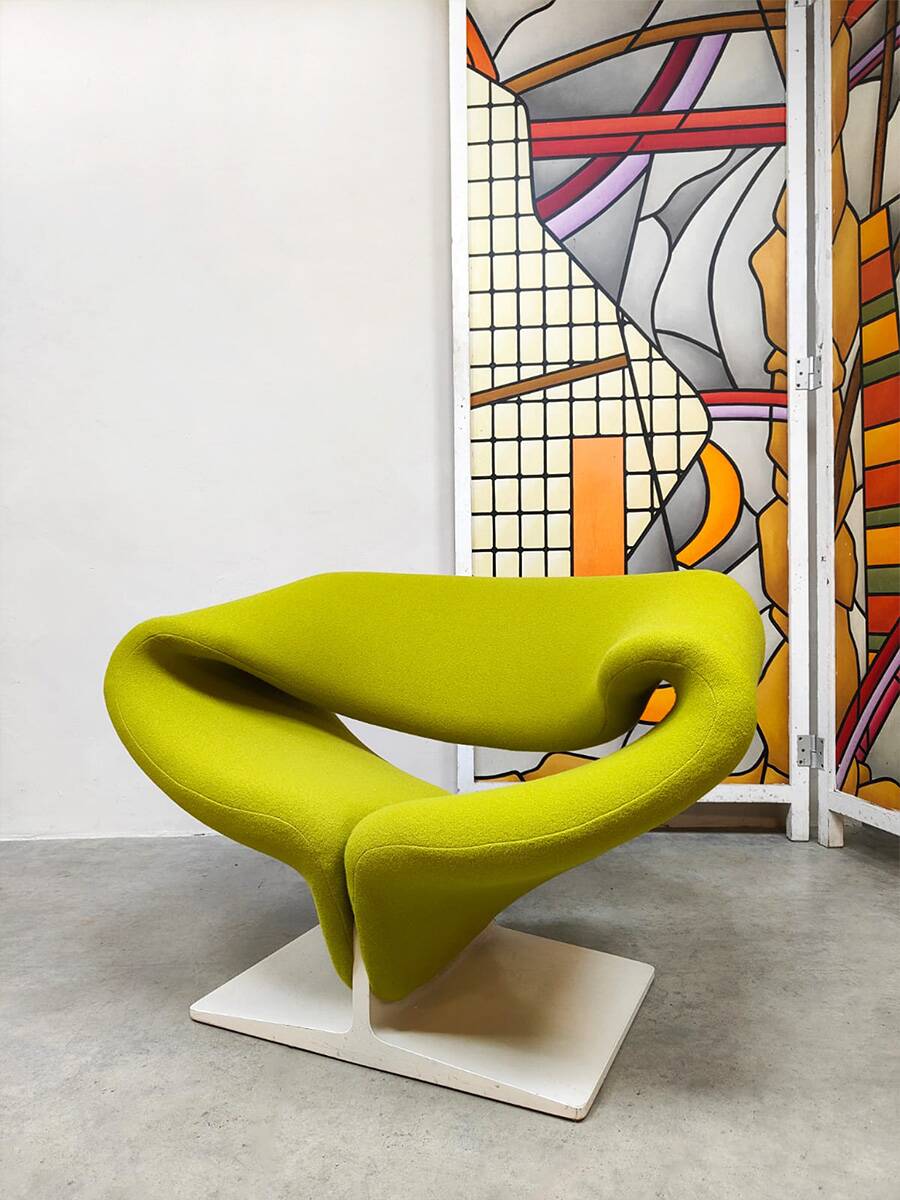 Vintage Dutch design Ribbon easy chair Pierre Paulin Artifort