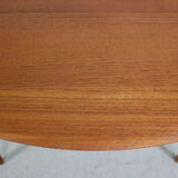 Peter Hvidt& Orla Mølgaard Nielsen Teak Round Coffee Table for France& Son, 1950