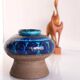 Mid-century modern studio art ceramic vase by Inger Persson for Rörstrand, 1970s