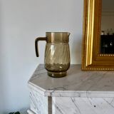 Smoked glass pitcher