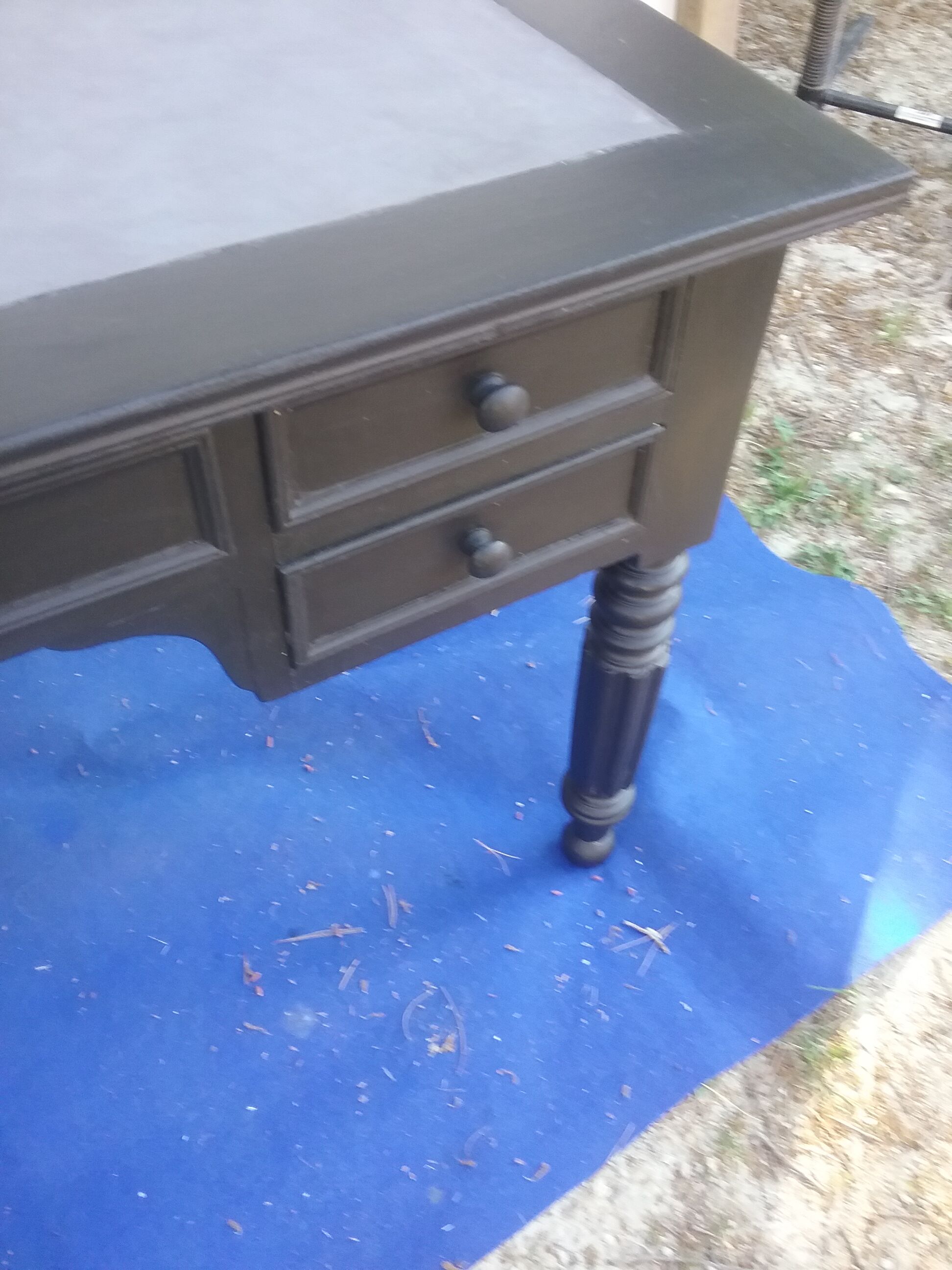 Black desk