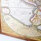 Frame and map "Orbis terrae compendiosa descriptio", Reproduction of an engraving Gérard Mercator