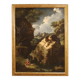 Painting wooded landscape with St. John the Baptist from 18th century