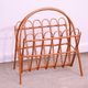 Mid century rattan magazine rack by Jan Kalous for ÚLUV, 1960´s, Czechoslovakia