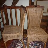 Pair of 2 rattan chairs