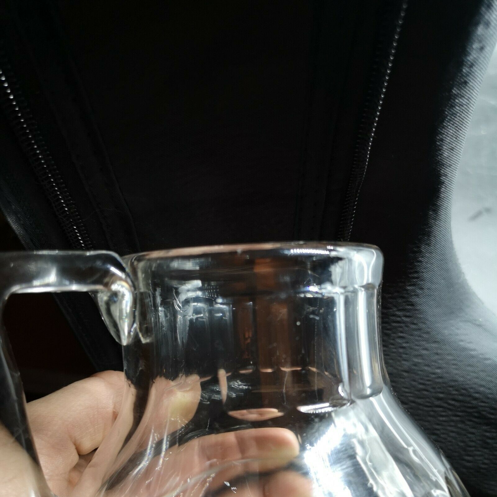 Crystal brocc jug signed Baccarat model Charmes