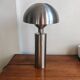 Large brushed metal mushroom lamp - Swedish Design / Upcycling