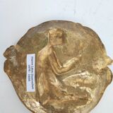 Art nouveau bronze vide-poches dish by Pierre Léon Dusouchet