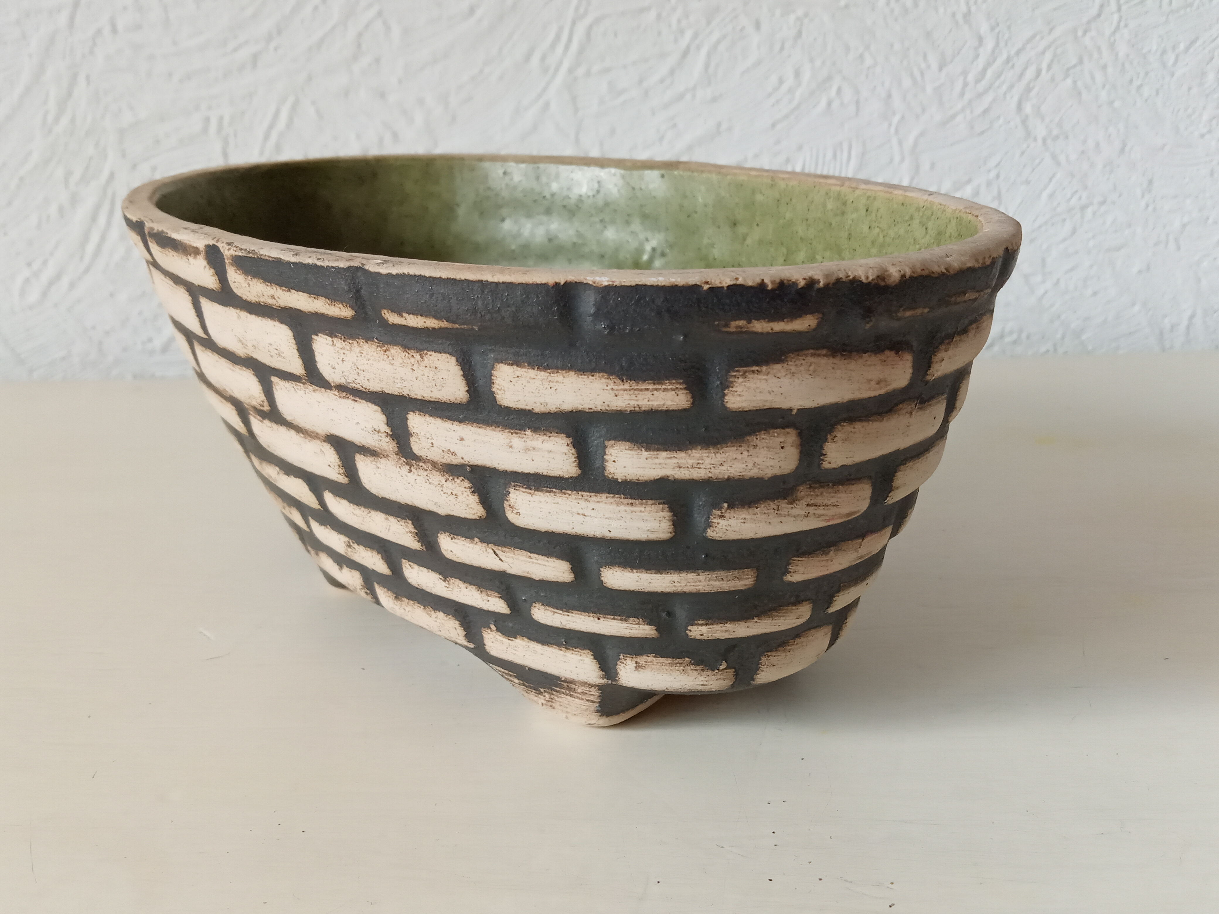 Ceramic cactus planter 50s