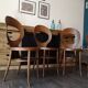 Série de 4 chaises bistrot Baumann mouette