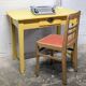 Yellow vintage table