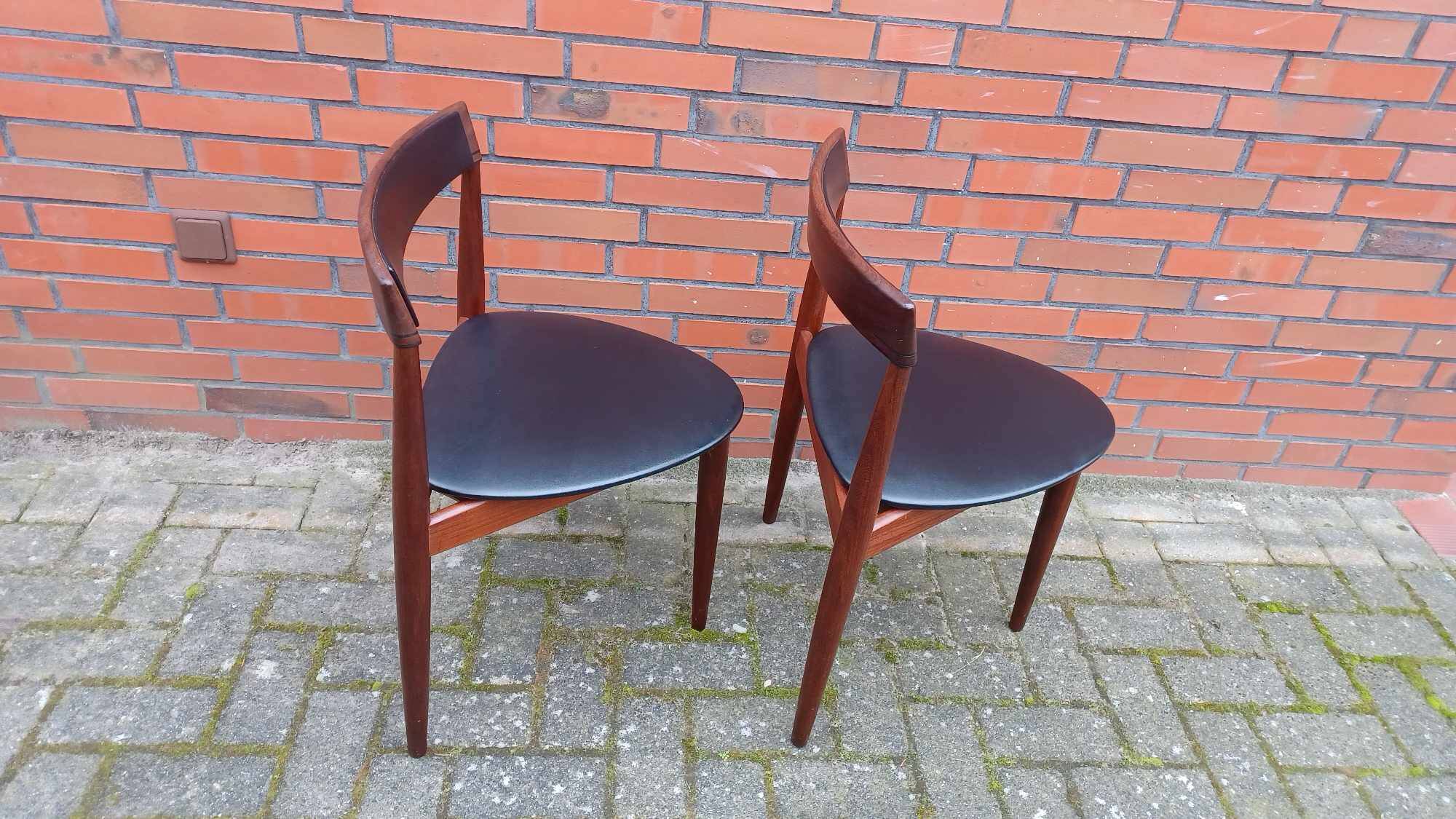2 x Hans Olsen chairs for Frem Røjle, Denmark, Set de Lux, 1960s