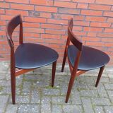 2 x Hans Olsen chairs for Frem Røjle, Denmark, Set de Lux, 1960s