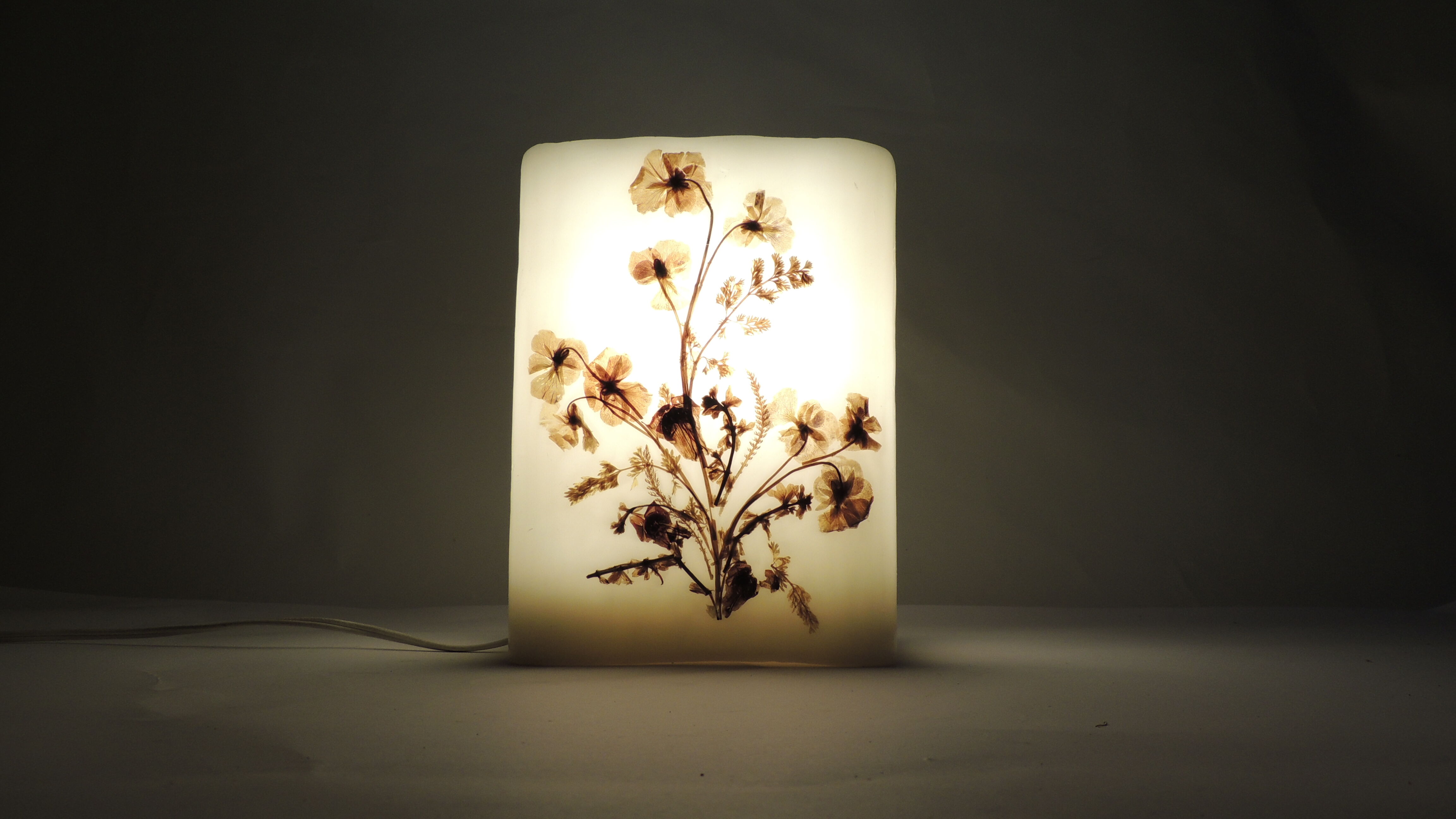 Lamp "Herbarium" in wax/vintage