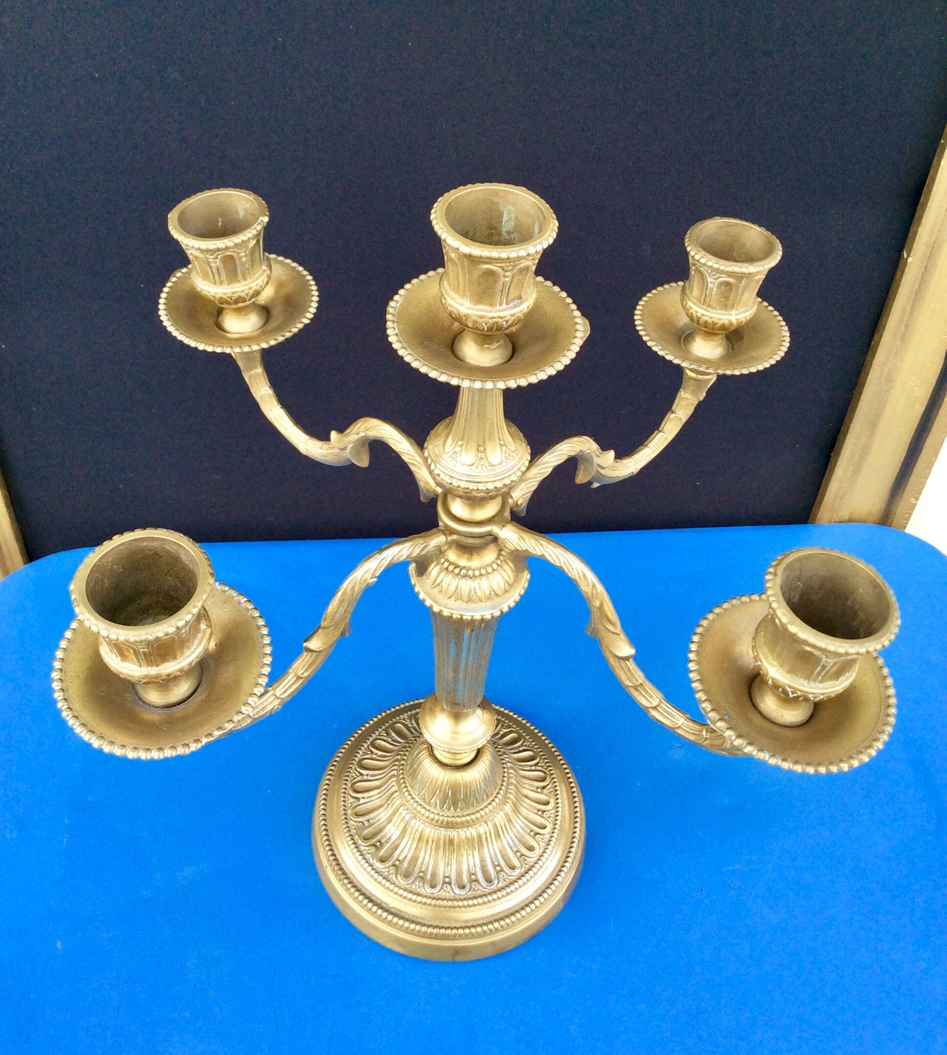 Pair of old candlesticks