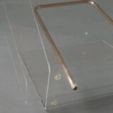 Plexiglas magazine rack by David Lange 1970s