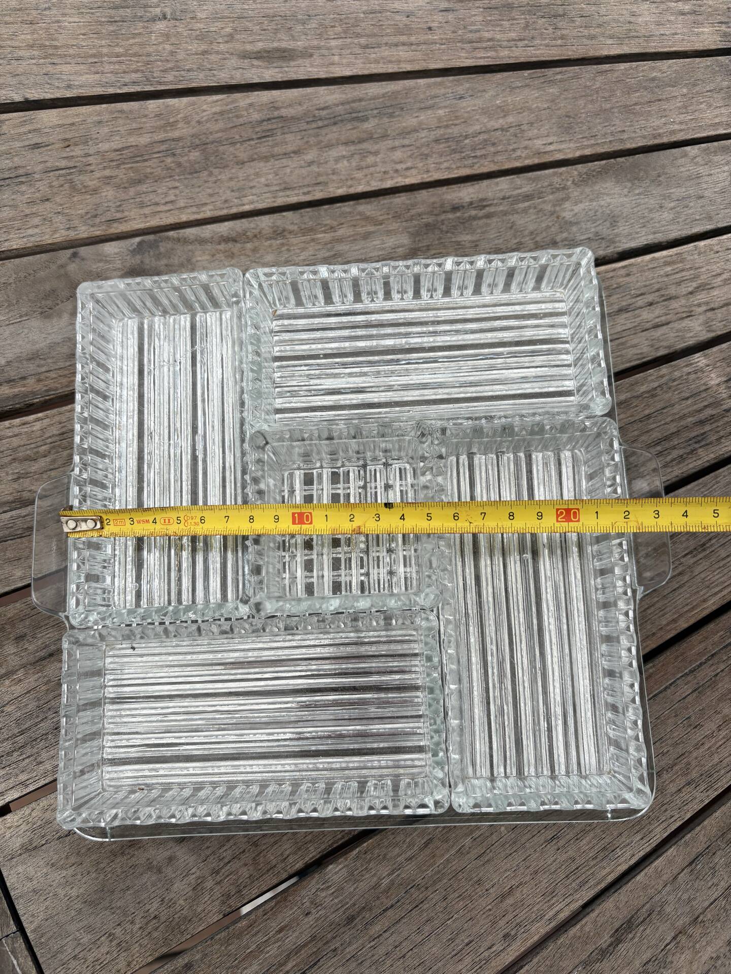 Plateau en verre apéritif