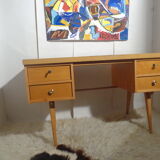Vintage Ekawerk desk 50s Compass Feet