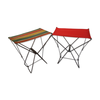 Set de 2 tabourets pliants