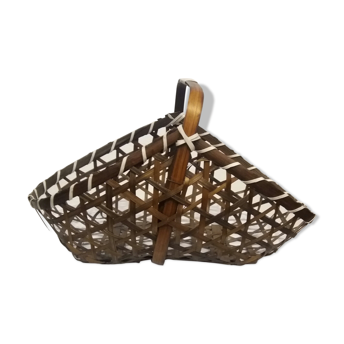 Woven wood basket