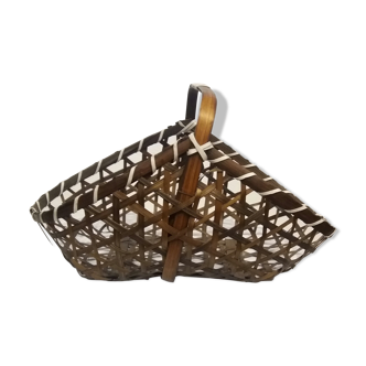 Woven wood basket