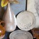Duo of ceramic plates decorated with vintage foliage