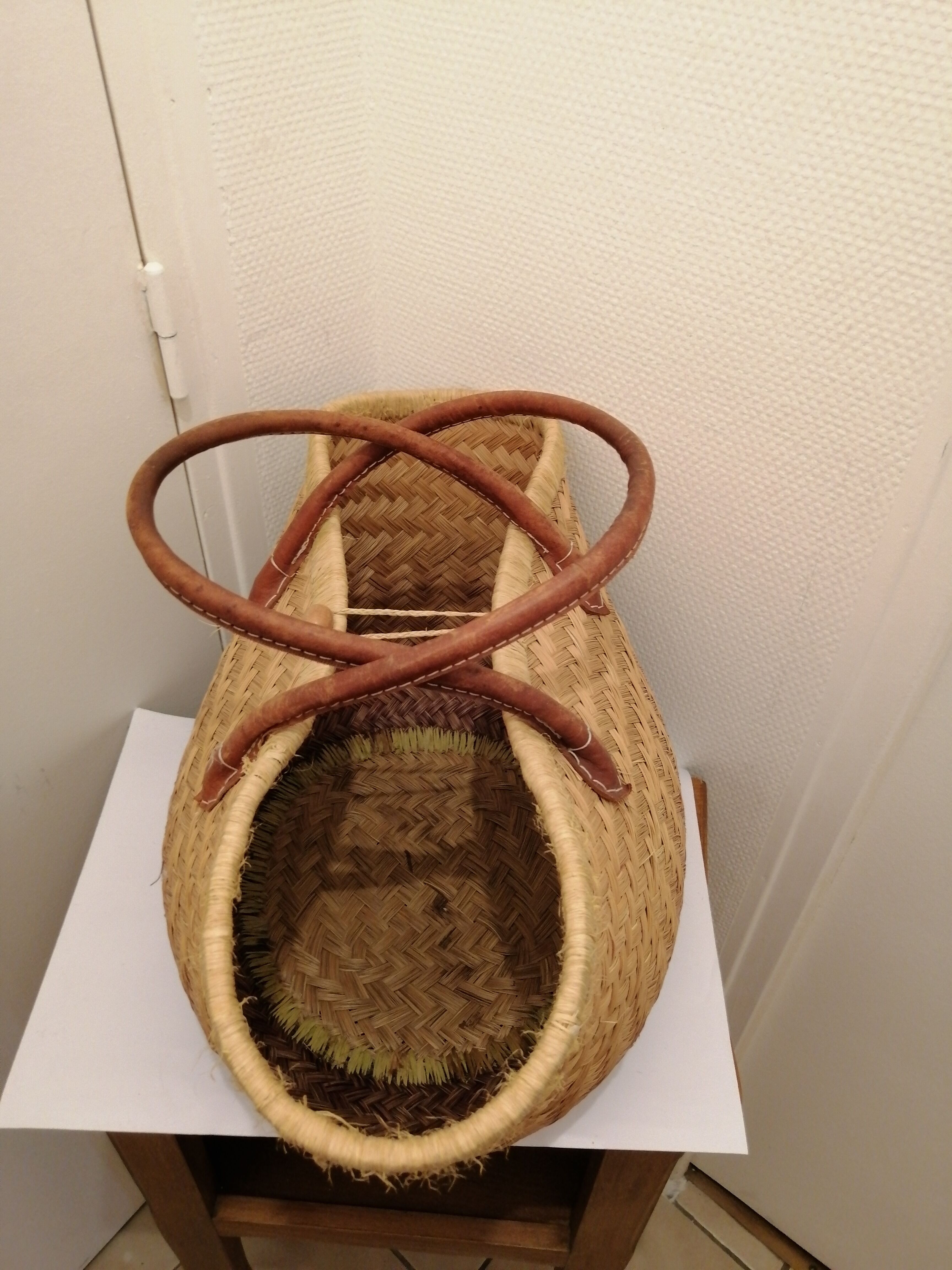 Basket stuffed all in rattan