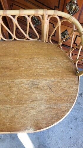Rattan desk with 1 drawer ref JE