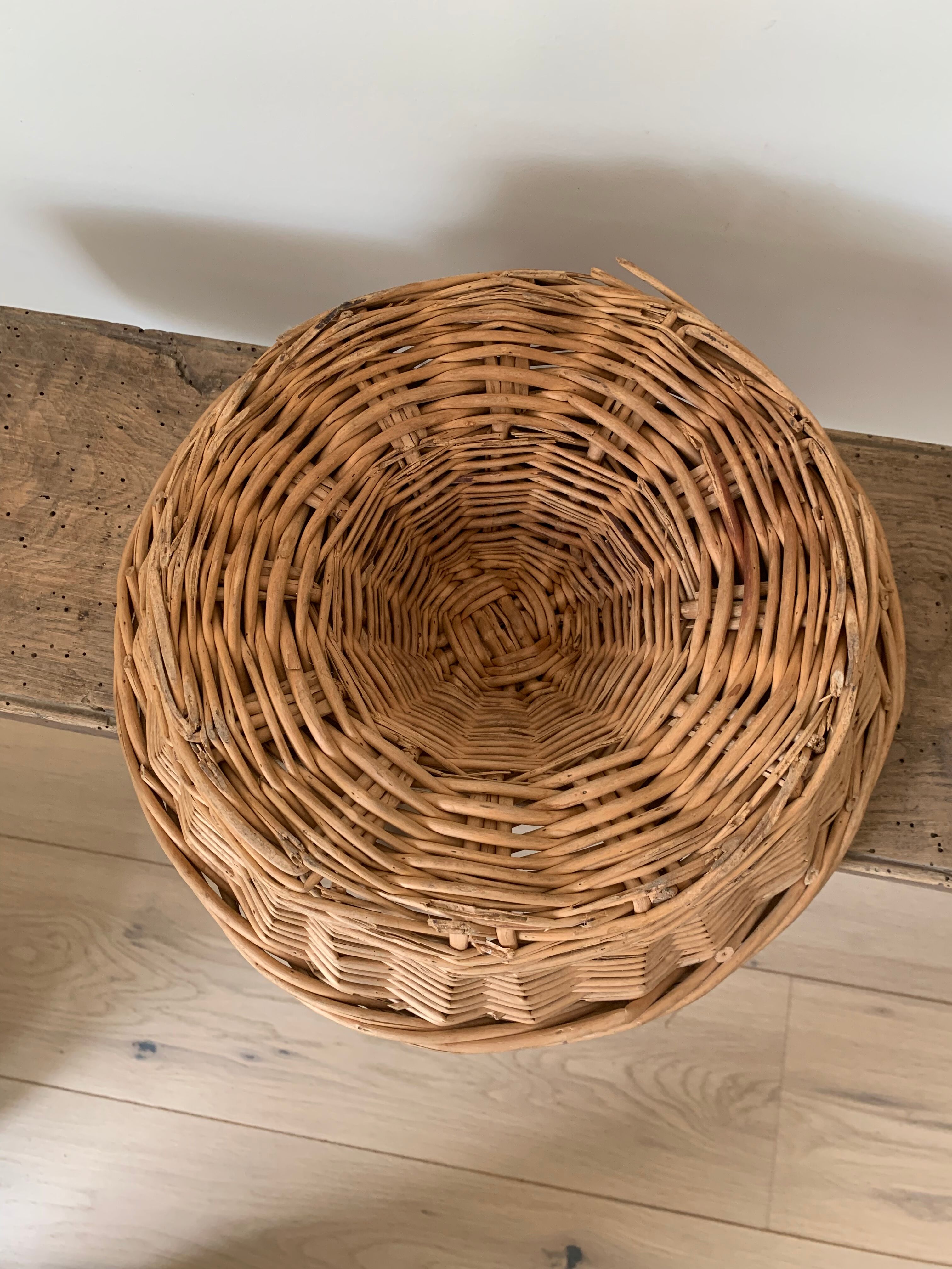 Vintage wicker basket