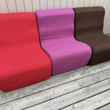 Set of 9 vintage fireside chairs