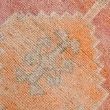 3x10 Peach Red Orange Turkish Runner Rug, 101x311Cm SK 22019