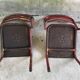Paire de chaises tolix T2 rouge - assise pleine - 1950