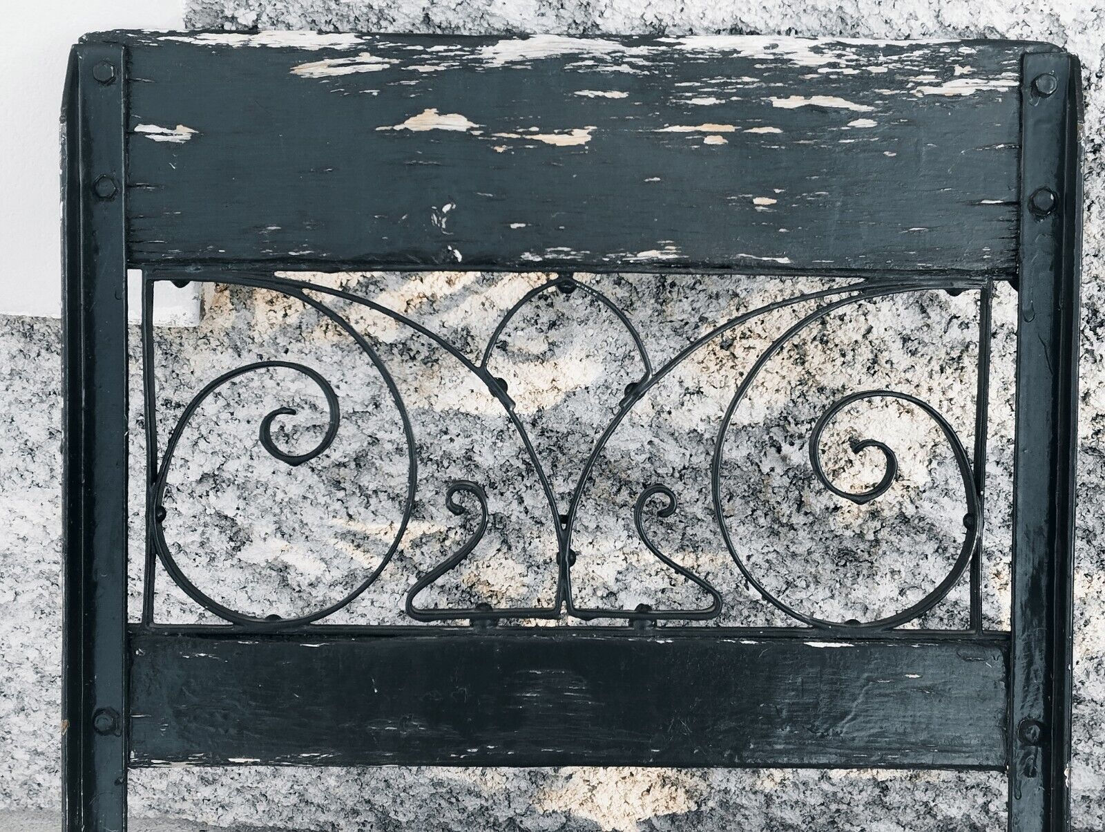 Garden furniture set with 6 chairs, known as Vichy? Art Nouveau 1880?