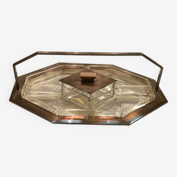 Vintage art deco hors d'oeuvres tray