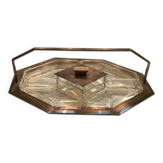 Vintage art deco hors d'oeuvres tray