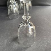 7 verres à porto – Cristal soufflé et taillé