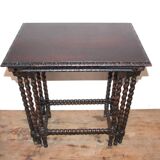 Wooden nesting table. 3 small nesting tables.